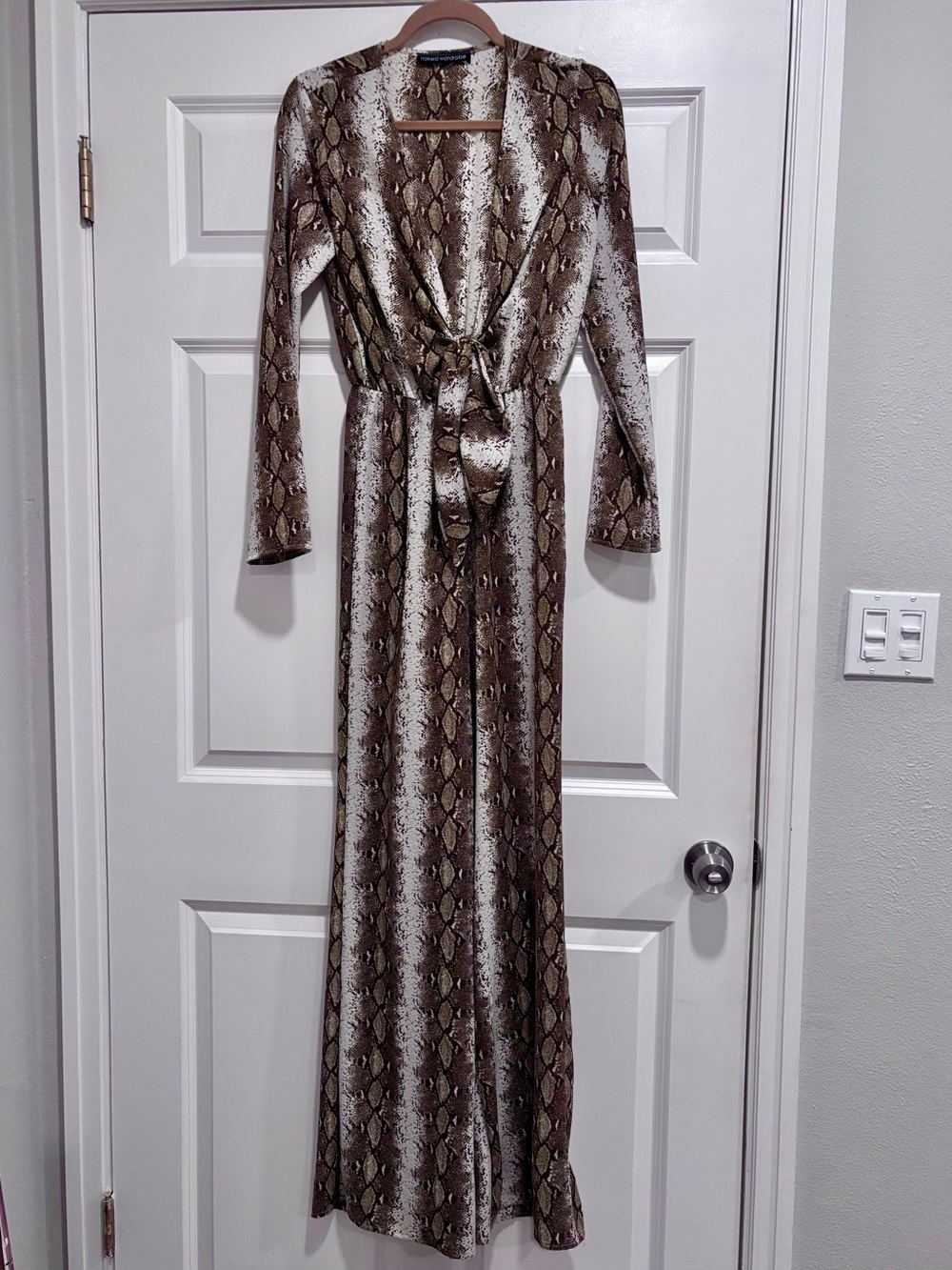 Naked Wardrobe Snake Print Jumpsuit